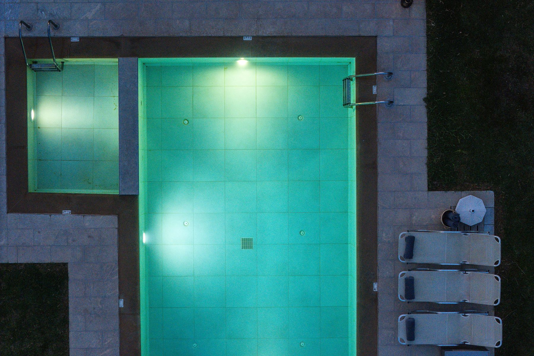 Drone Modernist Pool Villa 