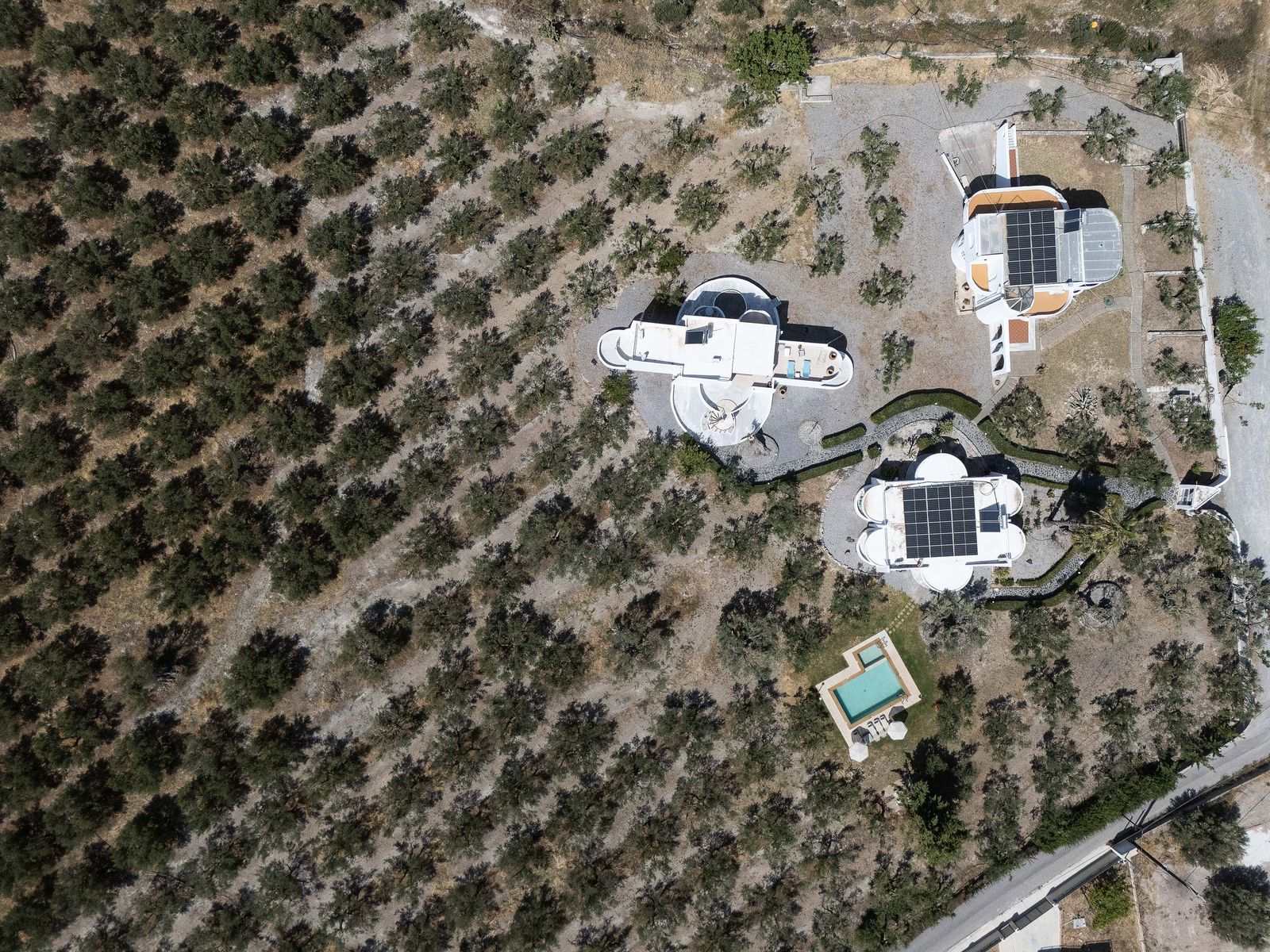 Drone Modernist Pool Villa 